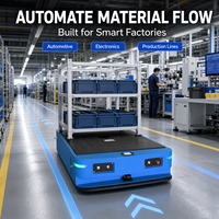 Robot mobile autonome industriel Junebreath, capacité de levage de 60 mm, AGV robuste pour le transport de matériaux sur ligne d'usine, navigation par laser SLAM