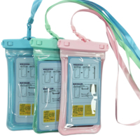 Casing HP PVC Ringan Portabel Multifungsi, Tempat Kartu, Penyangga, Tahan Air, Anti RFID, Ramah Pengisian Daya Nirkabel