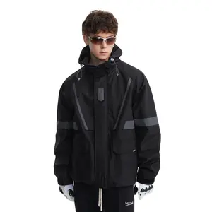High End Winter Jacket Men Trend Black Waterproof Plus Size Men's Jackets