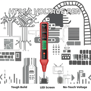 HABOTEST HT91A temassız AC voltmetre kalem tornavida canlı tel arıza bulucu Checker göstergesi testi kalem - Product Image 3
