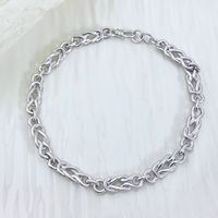 Bracelet en argent sterling 925 de haute qualité pour femmes et hommes, motif fleur et chaîne panier