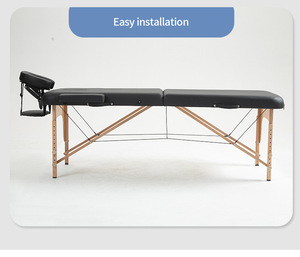 Mesa de Masaje Plegable Personalizada con Esponja y Esquinas Redondeadas, Cama de Masaje Portátil en Piel Sintética - Product Image 3