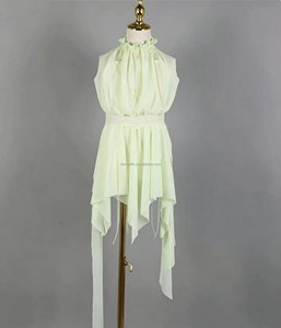Robe de danse Giselle jaune clair pour filles, sans manches, pour spectacle sur scène, costume de danseuse ballerine - Product Image 4