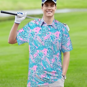 Camisa Deportiva de Golf para Hombre, Corte Regular, Transpirable, de Secado Rápido, con Tejido de Punto a Rayas, Manga Corta y Cuello - Product Image 5