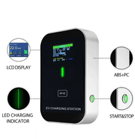 Borne de recharge murale 7kW pour VE, Type 1 GB, Type NACS, compatible OEM/ODM, solution à faible coût total (TCO) pour flottes et résidences multi-unités