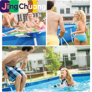 JingChuang28270 Support <span class=keywords><strong>de</strong></span> tuyauterie rectangulaire pour <span class=keywords><strong>piscine</strong></span> familiale, structure métallique pour bassin à poissons - Product Image 3