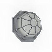 Applique murale extérieure classique étanche en aluminium IP54, résistante à l'humidité, avec douille E27, pour salle de bain