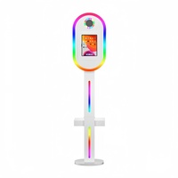 Machine à photomaton instantané Kingsun pour iPad Pro/Air avec anneau lumineux rotatif, coque alvéolée, pour fêtes et selfies (1 à 15 personnes)