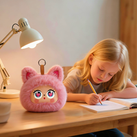 Altavoz Inteligente Portátil de Felpa con IA, Resistente al Agua (2W), Pantalla de 2 Pulgadas, Activación por Voz, Interactivo, TWS, Estéreo Inalámbrico