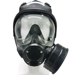 All'ingrosso riutilizzabile respiratore in <span class=keywords><strong>Silicone</strong></span> nero maschera antigas Full Face vendita calda Anti radiazioni nucleari tattica maschera antigas per la vendita - Product Image 2