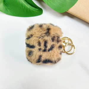 Funda de TPU y Felpa con Estampado de Leopardo para AirPods, Todos los Modelos, Funda de Felpa con Estampado de Leopardo a la Moda, Estilo Moderno - Product Image 4