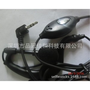 T388 Walkie Talkie Headset Ear Hook Style With Built In <b>Microphone</b> Anti Slip Plastic Material - Product Image 4