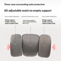 Chaise de Gaming Ergonomique en Maille avec Piston à Gaz 3 Positions, Design Moderne, Pieds Étoile, Confortable pour une Utilisation Prolongée, Dossier Inclinable