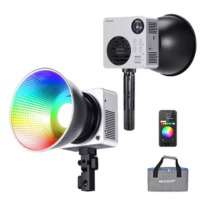 <span class=keywords><strong>NEEWER</strong></span> HB80C 80W Mini lumière vidéo <span class=keywords><strong>LED</strong></span> COB <span class=keywords><strong>RGB</strong></span> continue avec batterie intégrée de 72Wh et charge rapide PD 100W - Product Image 1