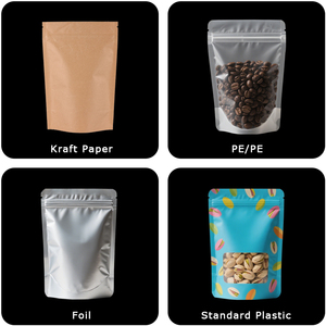 Transparent <strong>Stand</strong> up Zip Mylar <strong>Bags</strong> Plastic Clear Ziplock <strong>Bags</strong> for Food <strong>Punches</strong> - Product Image 3