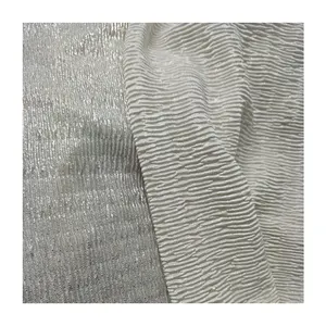 Thời Trang Xếp Li Váy Vải Polyester FDY 75D Nhăn Mềm Và Mỏng Chiffon Vải Của Phụ Nữ Ăn Mặc Vải