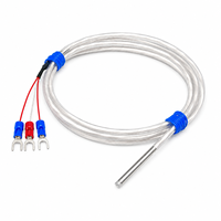 Waterproof PT100 Temperature Probe 3-Wire PTFE Insulated Cable WZP-035 Stainless Steel Rod Corrosive Liquid Food OEM ODM
