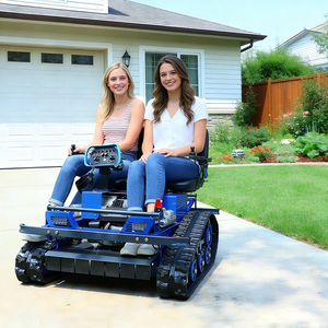 CE EPA Approved All Terrain RC Grass Cutter Garden Crawler Remote Control Robot <strong>Lawn</strong> <strong>Mower</strong> with Snow Blade For Sale - Product Image 1