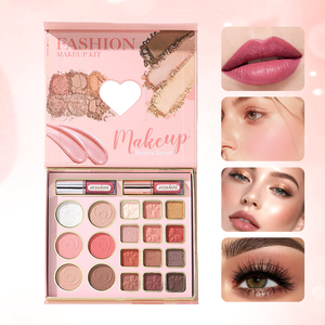 Palette di Ombretti Glitterati Vegani di Alta Qualità, Impermeabili e Pigmentati, Etichetta Privata, con Lucidalabbra - Product Image 4