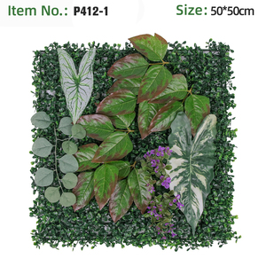 Panneau mural végétal artificiel <span class=keywords><strong>en</strong></span> plastique, haie verticale, résistant à l'eau, pour aménagement paysager de jardins, hôtels et centres commerciaux - Product Image 2