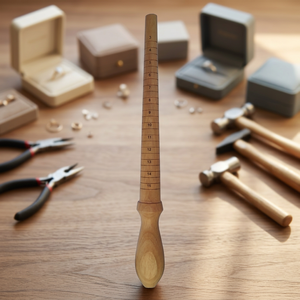 Mandrin à anneaux en bois massif SUNTOOLS/STIPL modèle 441A de haute qualité, aide à remodeler les anneaux pliés et à former de nouveaux anneaux de la taille et de la forme souhaitées. - Product Image 6