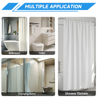 XinLan colore puro addensare impermeabile a prova di latte doccia tenda da bagno tende della finestra del bagno
