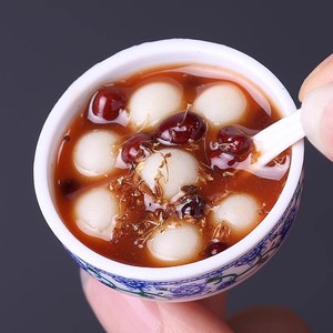 โมเดลอาหารจำลอง ชามบะหมี่จิ๋ว ข้าวจิ๋ว ของตกแต่ง ของเล่น ของประดับตกแต่ง - Product Image 4