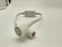 Kit Kabel Ekstensi Konektor Tahan Air IP68 2 in 1 Kabel Pembagi Bentuk Y untuk Strip Lampu RGB Luar Ruangan Govee DIY Retrofitting