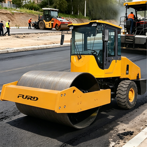 <span class=keywords><strong>Rouleau</strong></span> vibratoire à asphalte FURD de 6 tonnes à moteur Quanchai haute efficacité pour la construction routière - Product Image 1