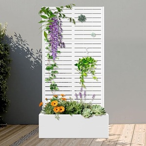 Grande jardinière <span class=keywords><strong>en</strong></span> aluminium PRIME avec pot de jardinière <span class=keywords><strong>en</strong></span> treillis à écran métallique pouvant être utilisée comme boîte de jardinière <span class=keywords><strong>en</strong></span> métal comme mur de clôture de jardin - Product Image 4