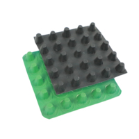 Tapis de Drainage imperméable en feuille de plastique HDPE, panneau de Drainage à Membrane à fossettes