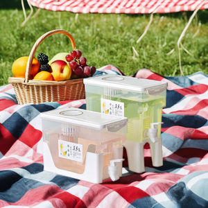 Contenedor de Agua Portátil con Dispensador de Limonada, Jarra para Bebidas Frías, Recipiente de Plástico para Almacenamiento de Alimentos de 10 Litros - Product Image 4