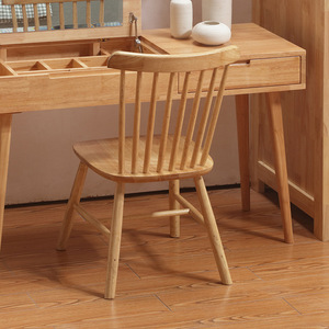 Nordic Windsor <b>Chair</b> Solid Wood Dining <b>Chair</b> Natural Color Durable Restaurant <b>Chair</b> - Product Image 3