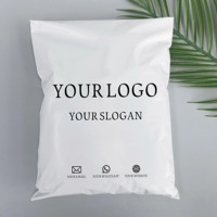 Enveloppes d'Expédition Compostables Bleues avec Logo Personnalisé, Sacs Polymailer pour Courrier, Emballage Plastique Imprimé