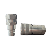 Naiwo 1/2 "NPT ISO16028 Face plate Push to Connect Quick Release Coupling Stainless Hydraulic Skid Steer Non-spill Fast Fitting