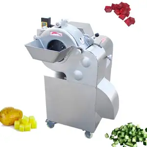 Otomatik sebze kesici dicer dilimleme parçalayıcı havuç patates salatalık soğan küp kesme makinesi sebze doğrama makinesi