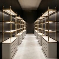 GZowin Schmuckvitrine - LED-beleuchtete, umweltfreundliche, langlebige Auslage mit anpassbaren Abmessungen für Einzelhandelsgeschäfte