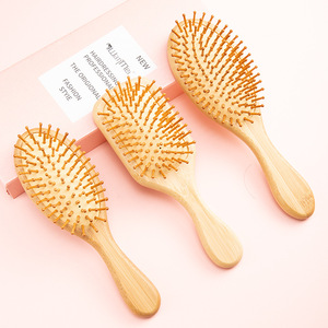 Bamboo Hair <b>Comb</b> Large Slab Head Massage <b>Comb</b> Antistatic Wooden <b>Comb</b> Home Use - Product Image 1