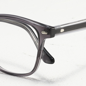 Monturas de gafas rectangulares de borde completo, color sólido, anti-UV, para adultos, unisex, corrección de la visión - Product Image 2