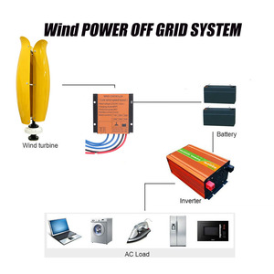 Générateur éolien vertical 800W avec contrôleur de charge MPPT 12V/24V/48V, petit système d'énergie éolienne - Product Image 5