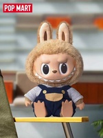 Figurine en vinyle POPMART LABUBU Time to Chill, peluche officielle et authentique, pour enfants, cadeaux