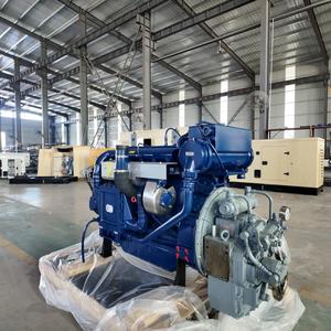 Moteur diesel marin Weichai Mairne Wp6c185-21 6 cylindres 4 temps à démarrage électrique, refroidi par eau, avec boîte de vitesses et pompe à eau de mer - Product Image 3