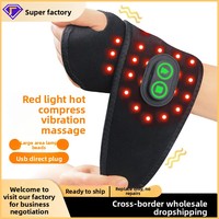 Appareil de massage des mains chauffant portable, masseur électrique alimenté par USB, application de chaleur multi-modes, contrôle de la minuterie, support pour poignet