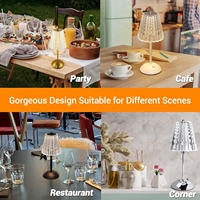 Lampe de bureau moderne pour restaurant, hôtel, éclairage décoratif de charge sans fil en métal 2w lampe de table LED tactile