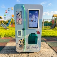 Distributeur automatique de crème glacée 24h/24, distributeurs automatiques de crème glacée en libre-service, machine à crème glacée robotisée entièrement automatique pour usage commercial