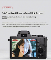 Zoom Optik 17-30x Sensor CMOS 64MP Deteksi Wajah 5K untuk Kamera Vlog DSLR Pemula Mahasiswa Video HD 8K Tahan Lama & Handal