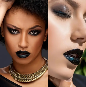 Rouge à lèvres mat noir personnalisable MLM 6 couleurs, waterproof, anti-transfert, avec applicateur diamant de luxe, stick 5G - Product Image 5