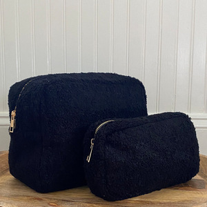 New cross-border teddy bear <b>plush</b> cosmetic bag, travel-friendly, portable, <b>large</b>-capacity toiletry bag, skincare product - Product Image 3