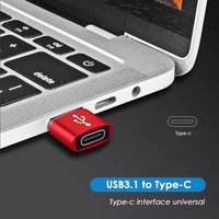 Adaptador tipo C USB C hembra a USB2.0 USB 2,0 A macho OTG Adaptador convertidor adaptador compatible con 12V 3A PD carga rápida
