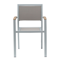 Chaises de jardin empilables en aluminium, couleur au choix, directement de l'usine, fauteuil de terrasse pour café, chaise Teslin pour salle à manger